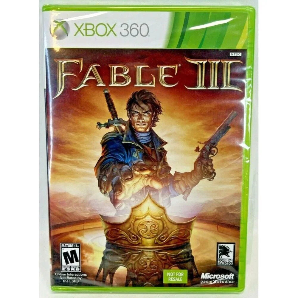 Fable III Xbox 360 Game NTSC Version Mature 17+ Microsoft Lionhead Studios NEW